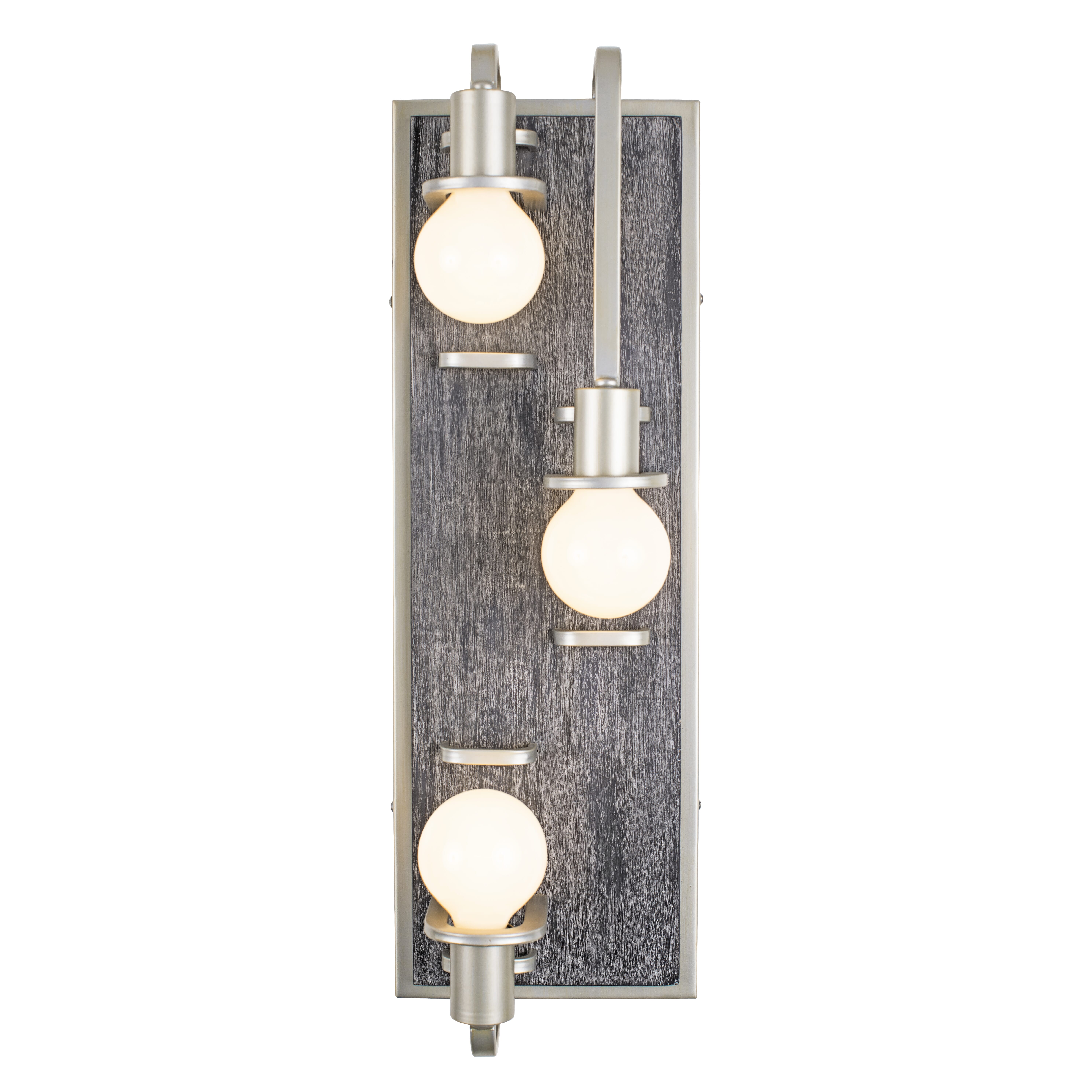 Varaluz Lofty 3-Light 26" Wall Sconce in Steel and Gray Marine Grade