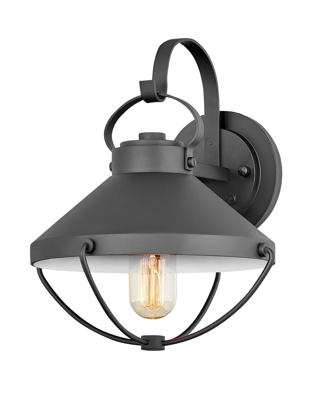 Hinkley Crew 12" Outdoor Wall Light in Black