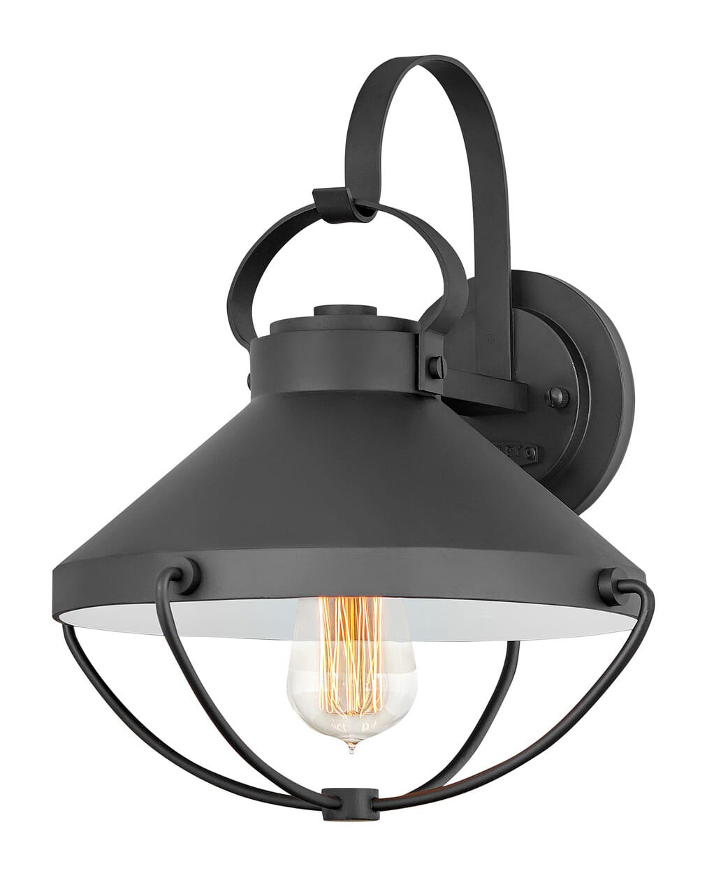 Hinkley Crew 14" Outdoor Wall Light in Black
