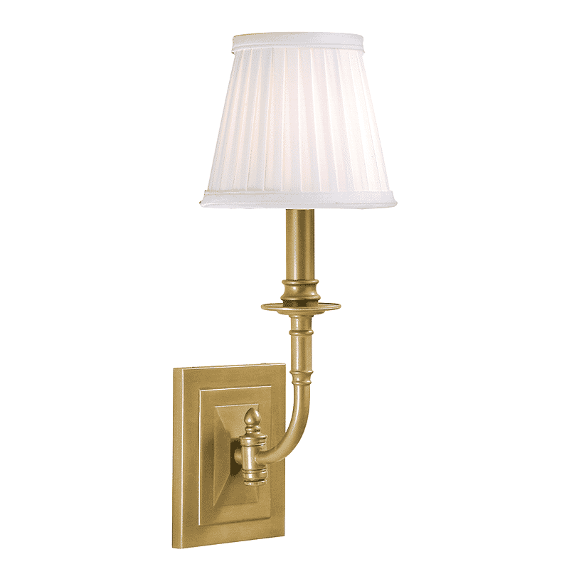 Hudson Valley Lombard 16" Wall Sconce in Aged Brass