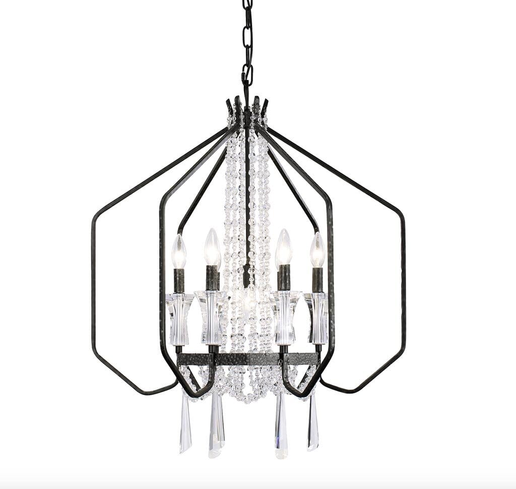 Varaluz Barcelona 7-Light Pendant Light in Onyx