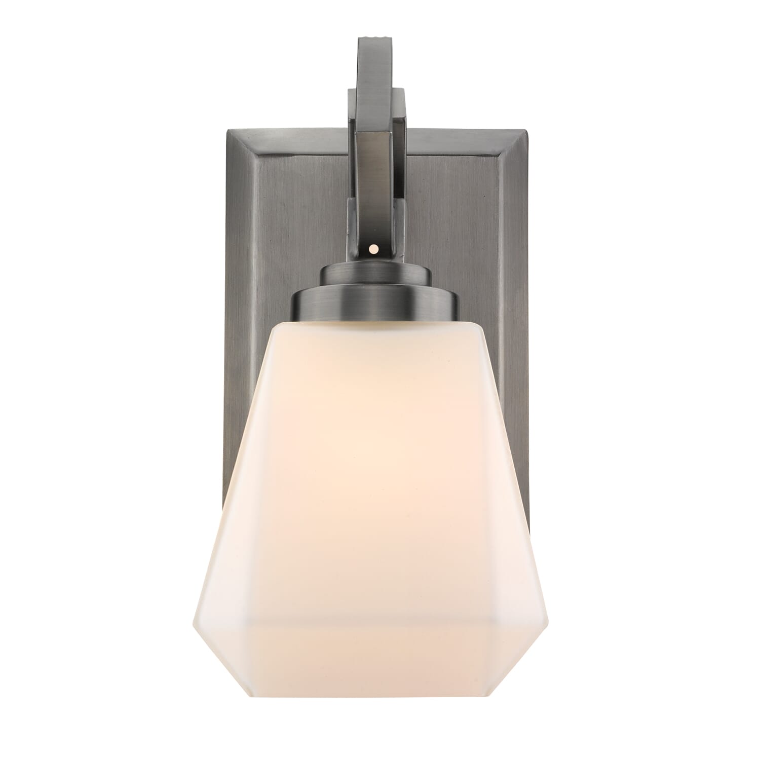 Golden Hollis 5" Bathroom Vanity Light in Aged Steel