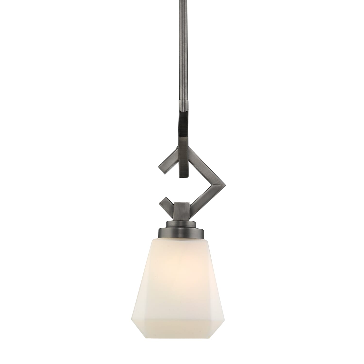 Golden Hollis 13" Mini Pendant in Aged Steel