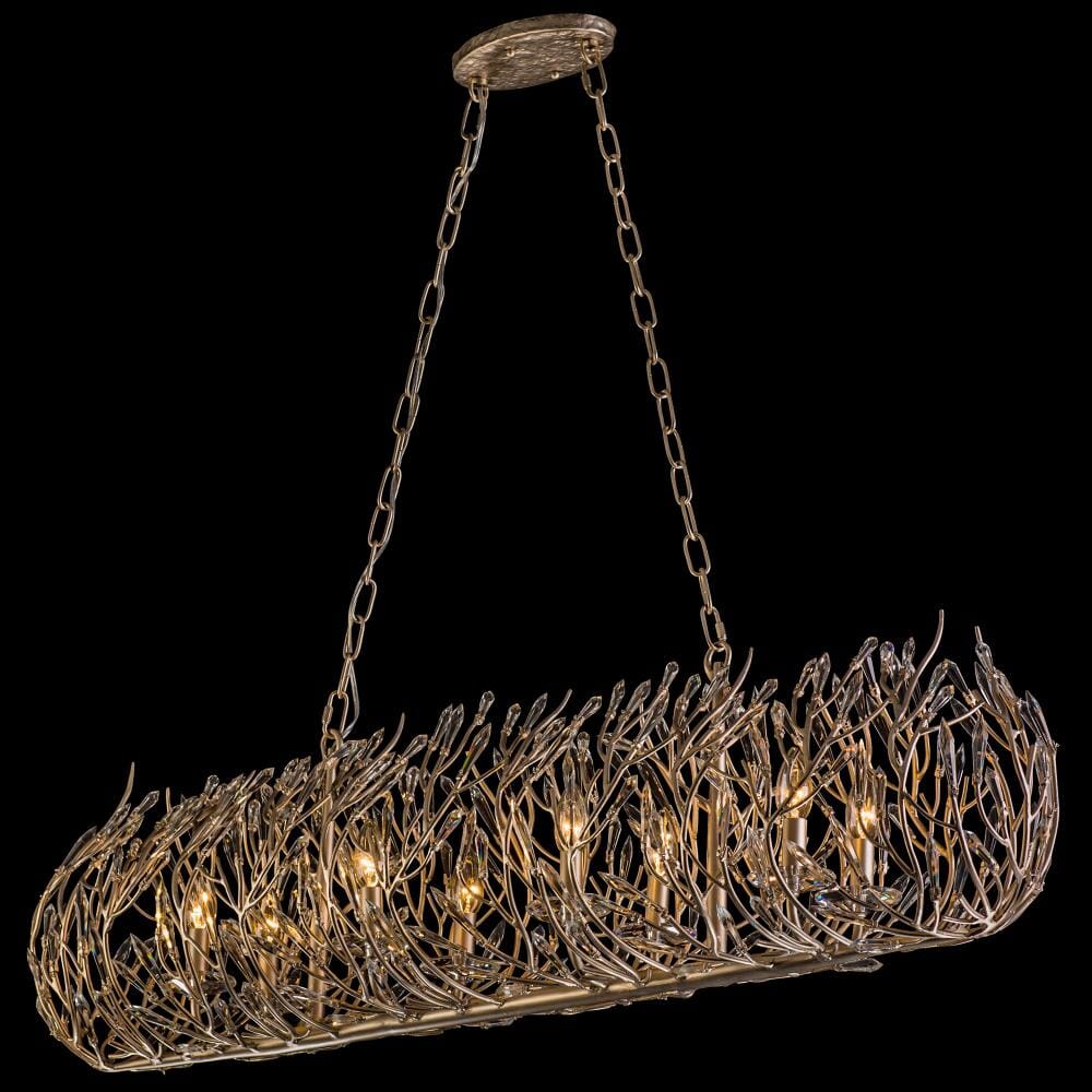 Varaluz Bask 8-Light 48" Linear Pendant in Gold Dust