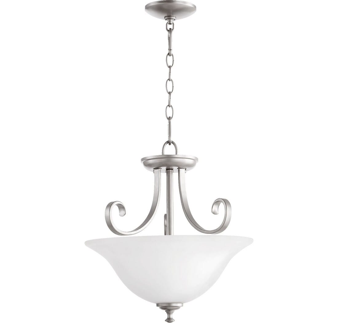 Quorum Celesta 2-Light 18" Pendant Light in Classic Nickel