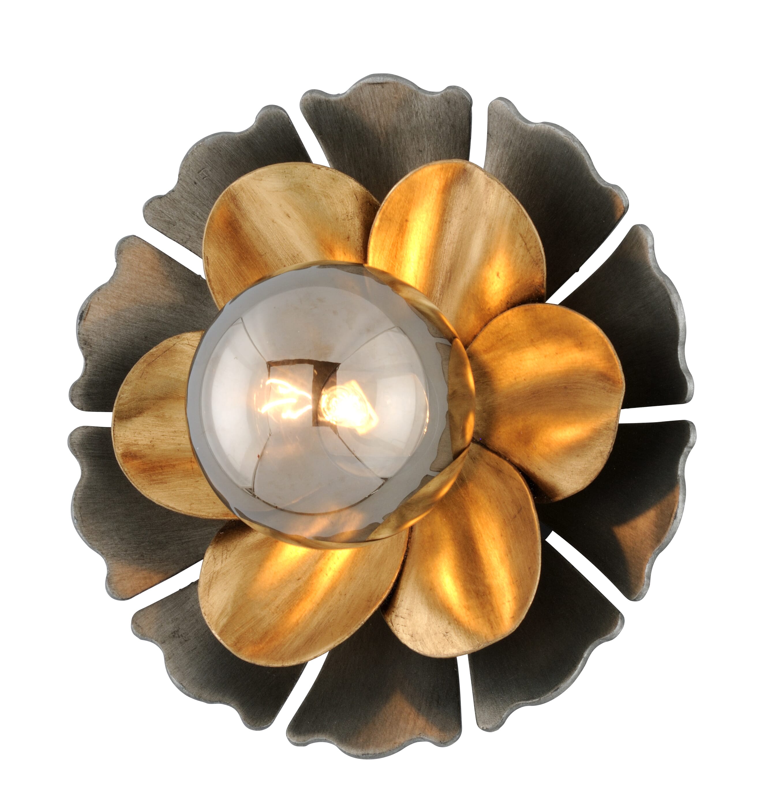 Corbett Magic Garden by Martyn Lawrence Bullard Wall Sconce in Black Graphite Bronze Leaf