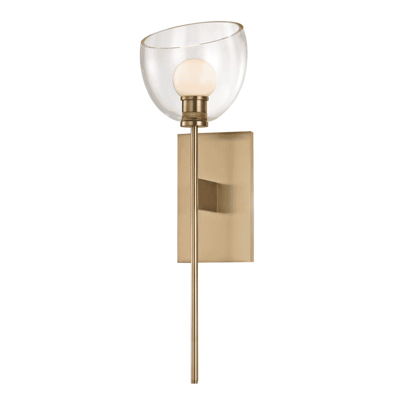 Hudson Valley Davis 20" Wall Sconce in Aged Brass