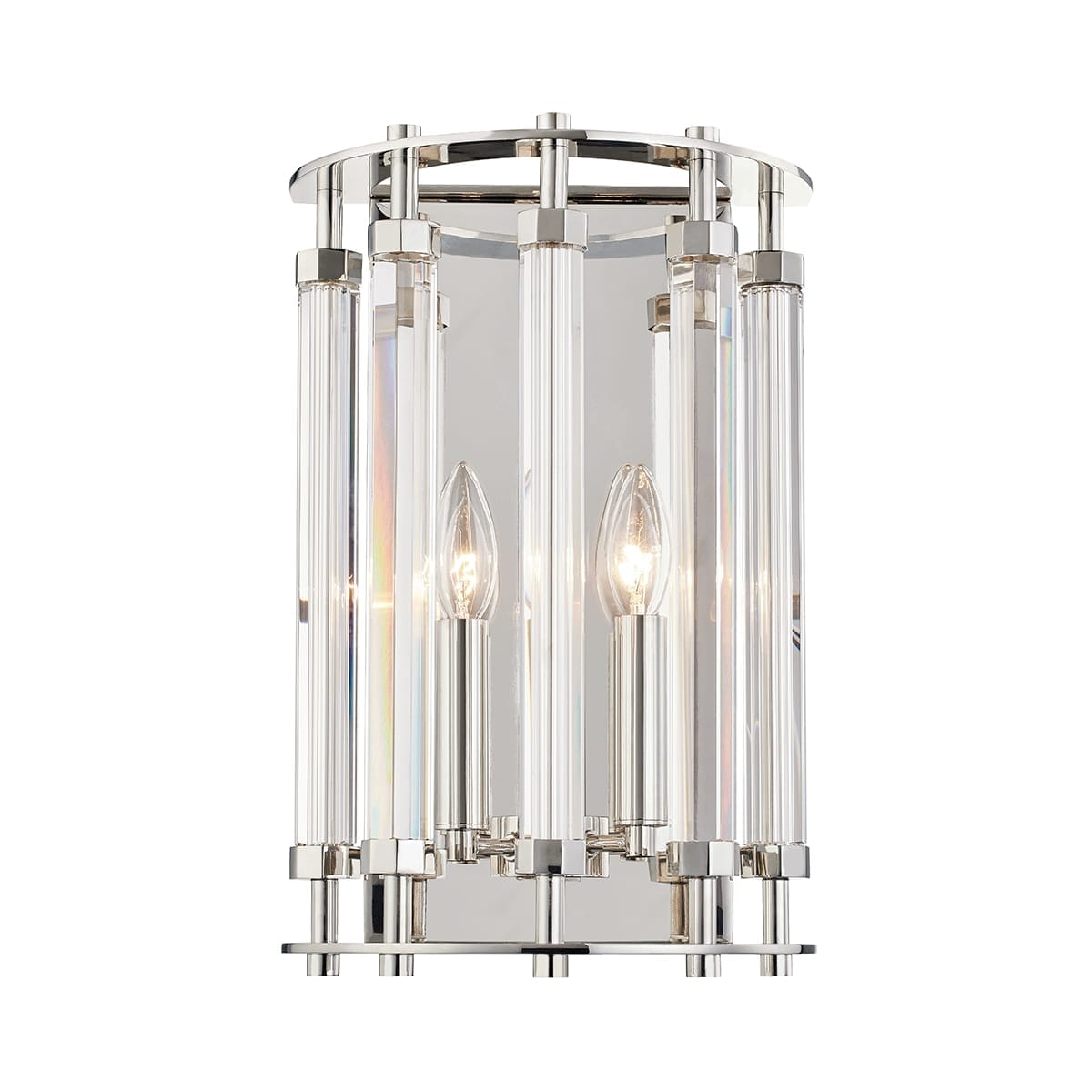 Hudson Valley Haddon Wall Sconce in Polished Nickel