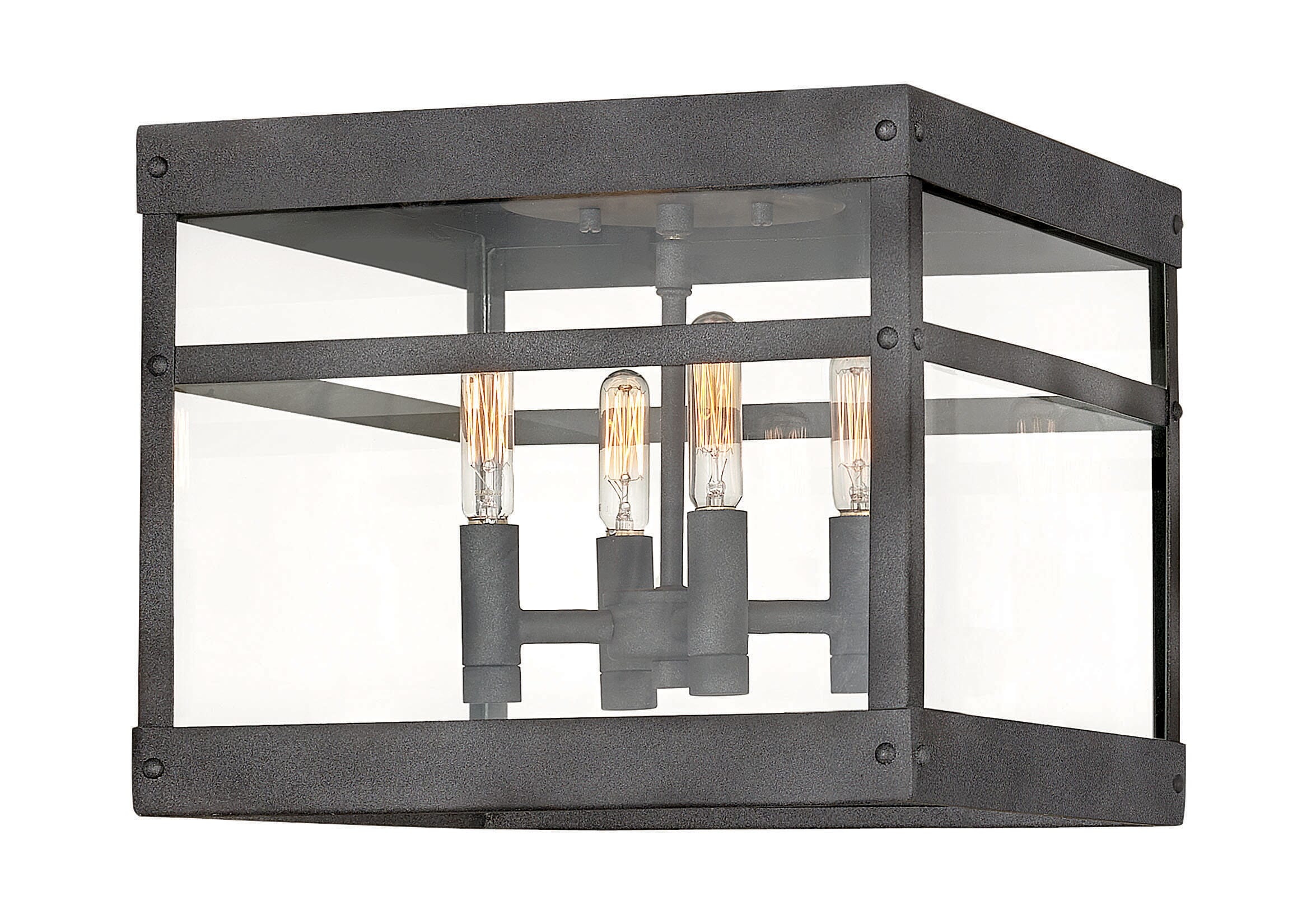 Hinkley Porter by Lisa McDennon Outdoor Ceiling Light in Aged Zinc