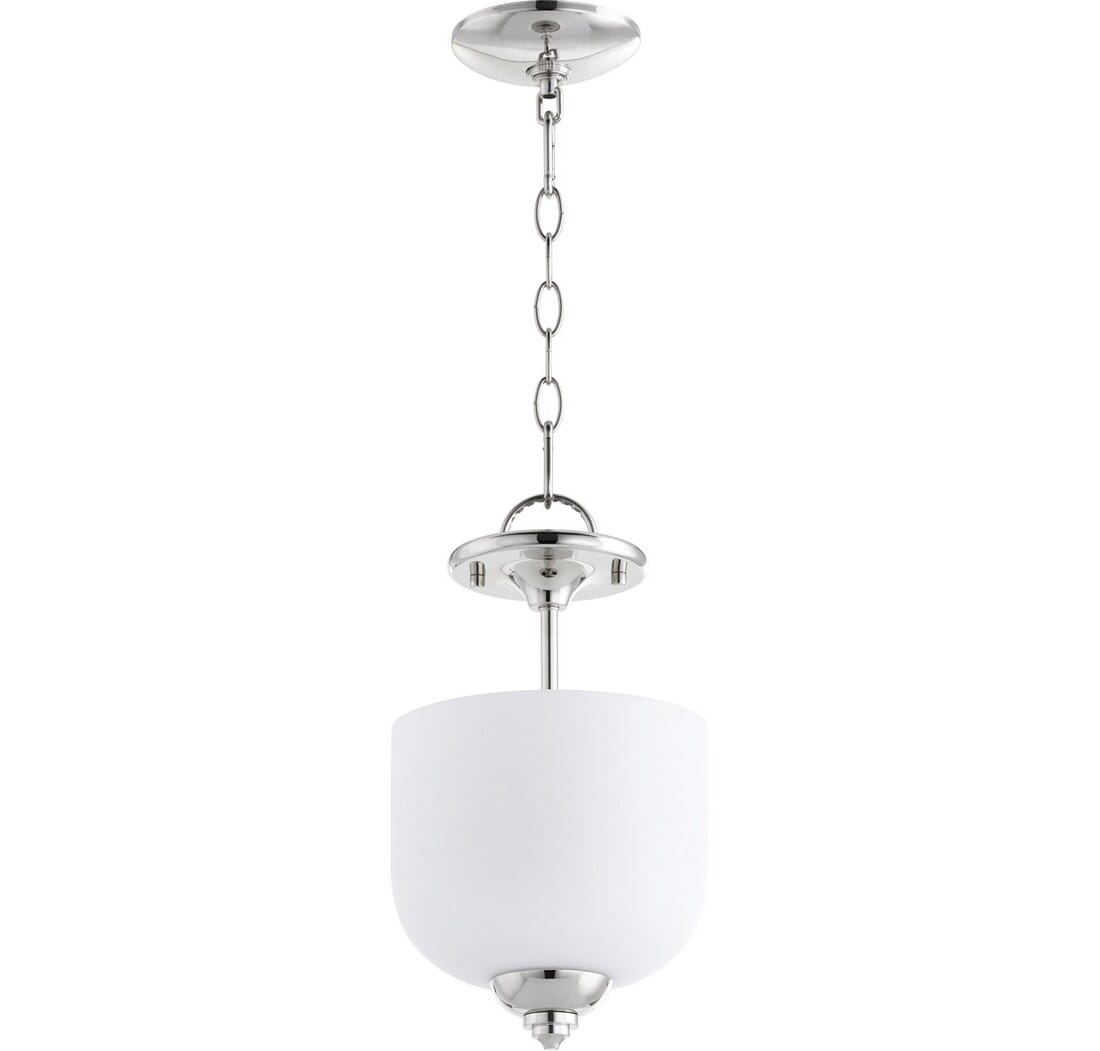 Quorum Richmond 3-Light Pendant Light in Polished Nickel