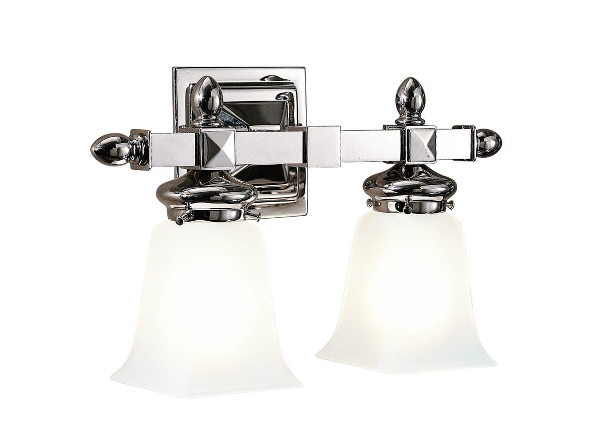 Hudson Valley Cumberland 2-Light 15" Bathroom Vanity Light in Polished Nickel