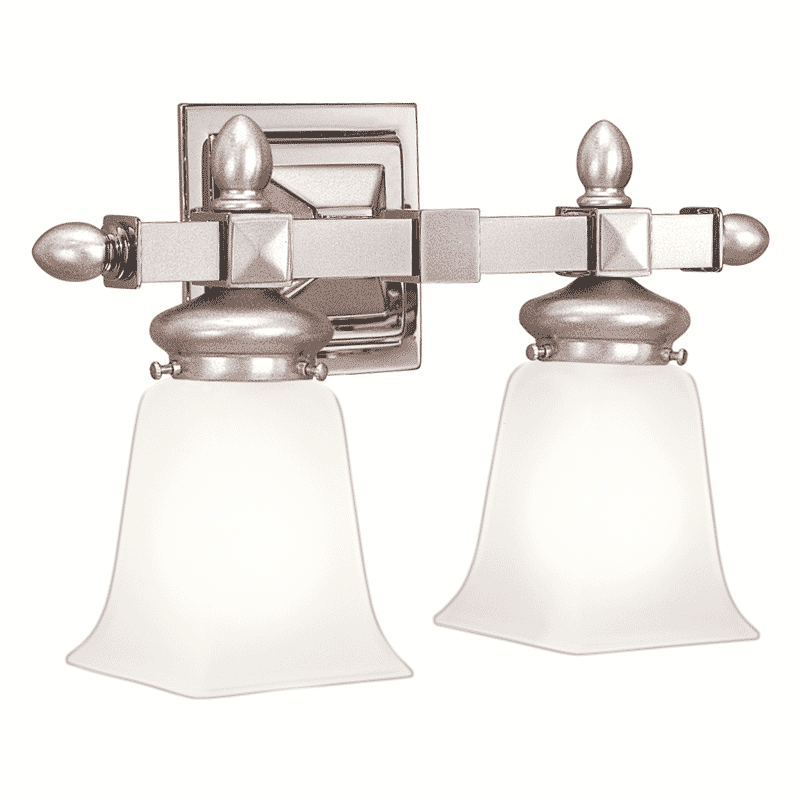 Hudson Valley Cumberland 2-Light 15" Bathroom Vanity Light in Satin Nickel