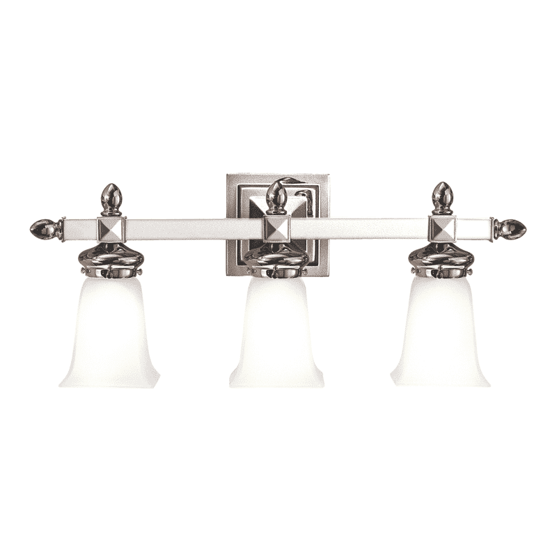 Hudson Valley Cumberland 3-Light Bathroom Vanity Light in Polished Nickel