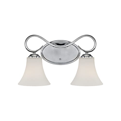 Millennium Lighting Fair Lane 2-Light Bathroom Vanity Light in Chrome