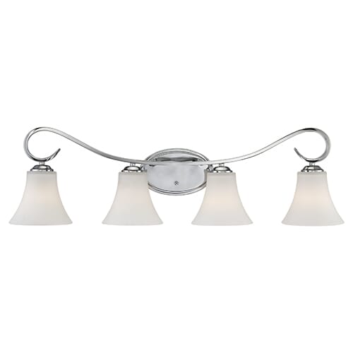 Millennium Lighting Fair Lane 4-Light Bathroom Vanity Light in Chrome