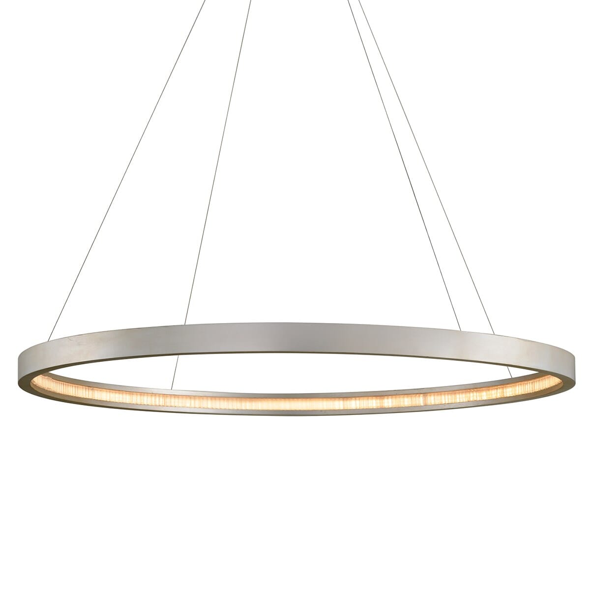 Corbett Jasmine 32" Pendant Light in Silver Leaf