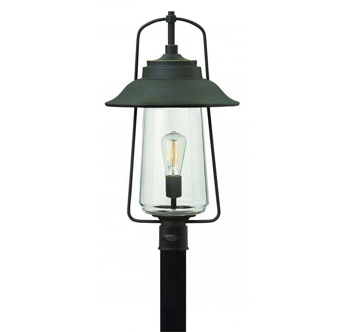 Hinkley Belden Place 1-Light Outdoor Post Top Pier Mount in Oil Rubbed Bronze