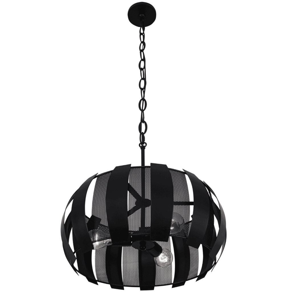 Varaluz Sawyers Bar 3-Light Pendant Light in Black