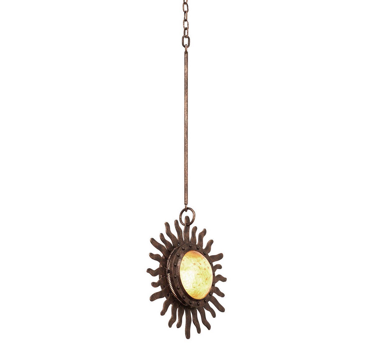 Kalco Polaris 1-Light Mini Pendant in Florence Gold