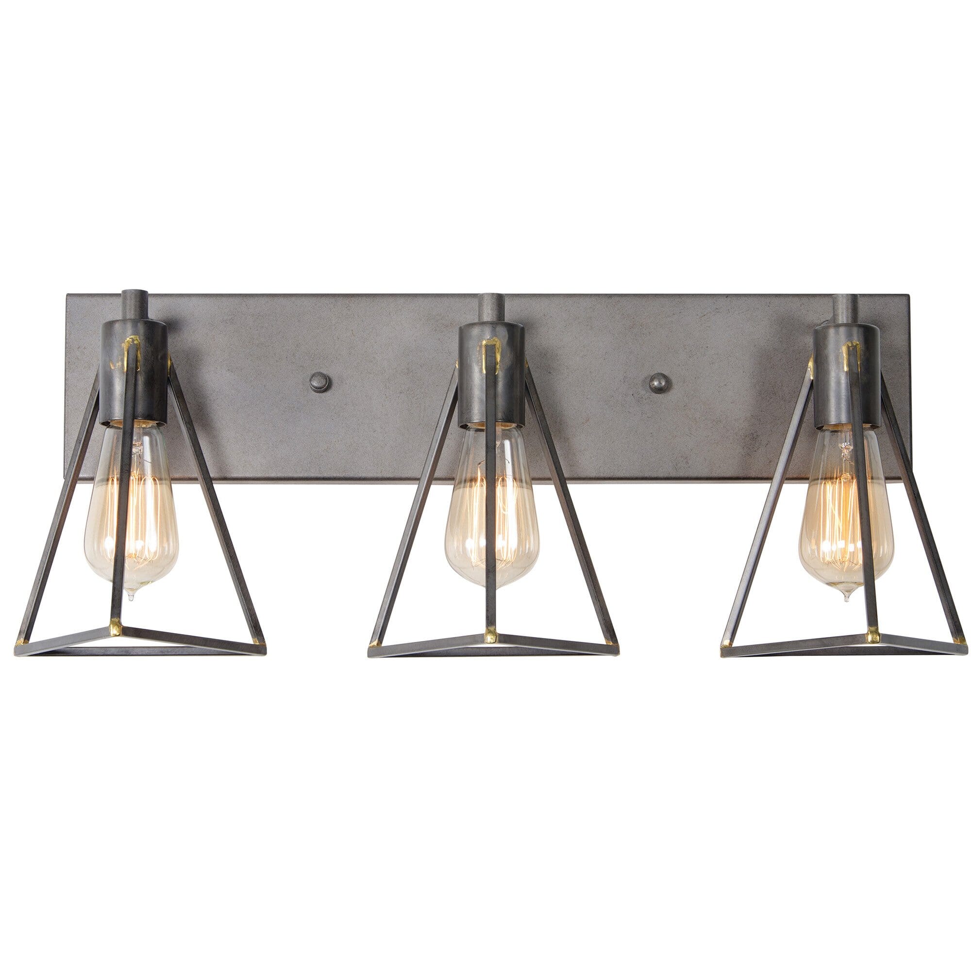 Varaluz Trini 3-Light 9" Bathroom Vanity Light in Gunsmoke