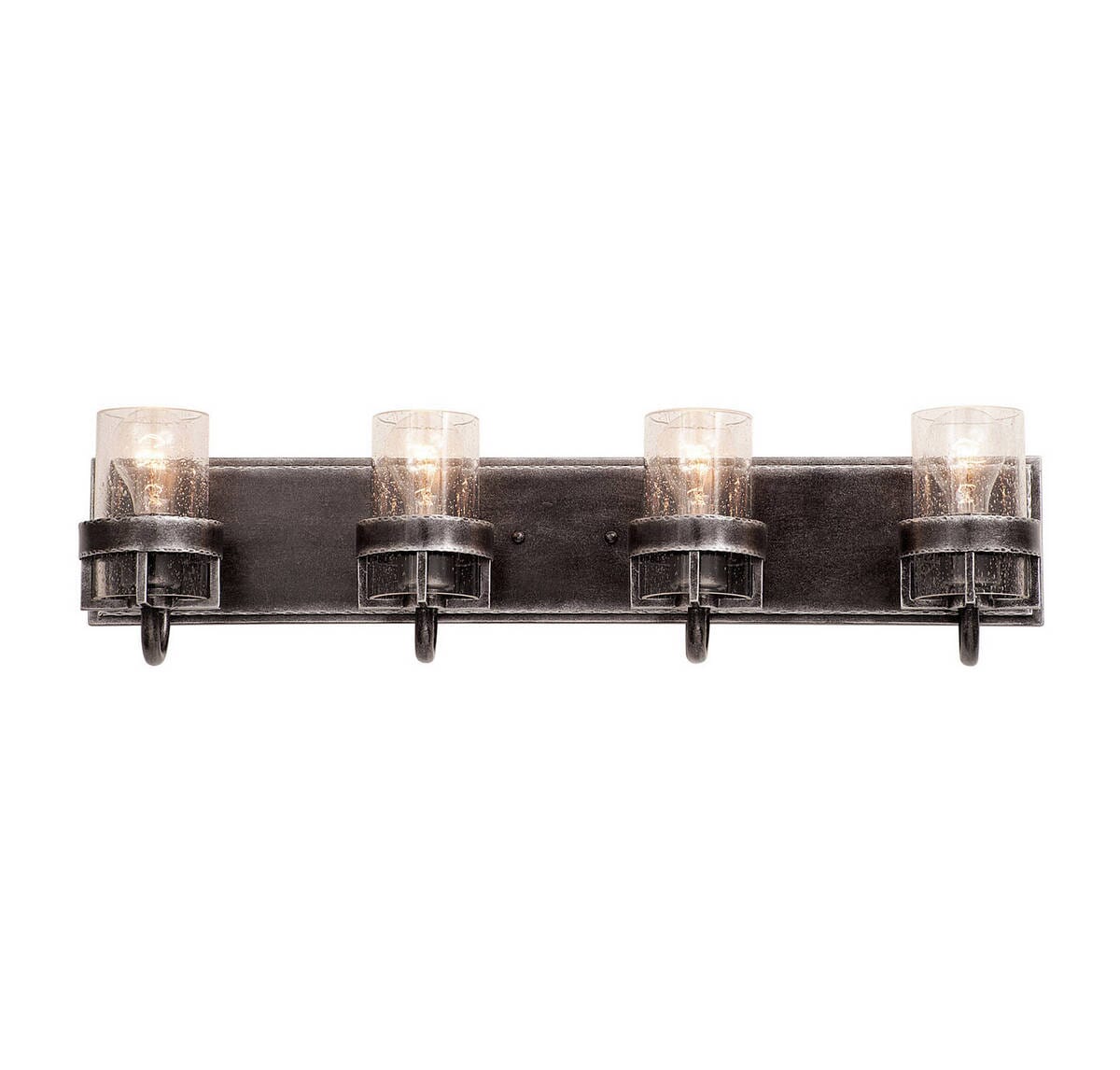 Kalco Bexley 4-Light 28" Bathroom Vanity Light in Vintage Iron