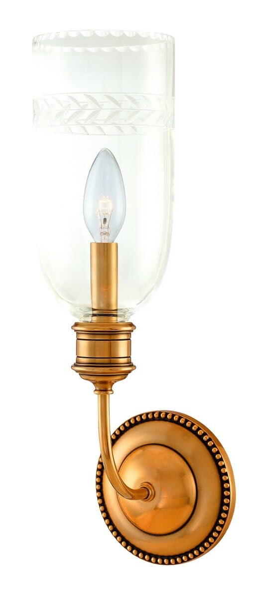 Hudson Valley Lafayette 17" Wall Sconce in Aged Brass