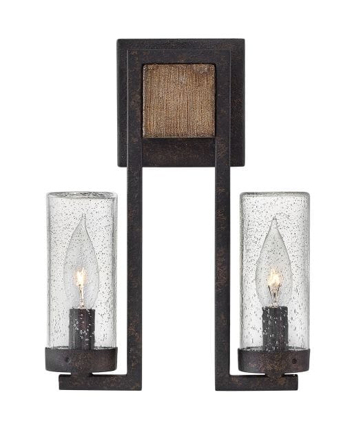 Hinkley Sawyer 2-Light 12" Outdoor Wall Light in Sequoia