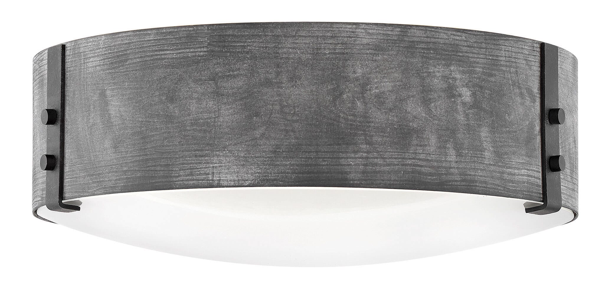 Hinkley Sawyer 3-Light Outdoor Ceiling Light in Aged Zinc