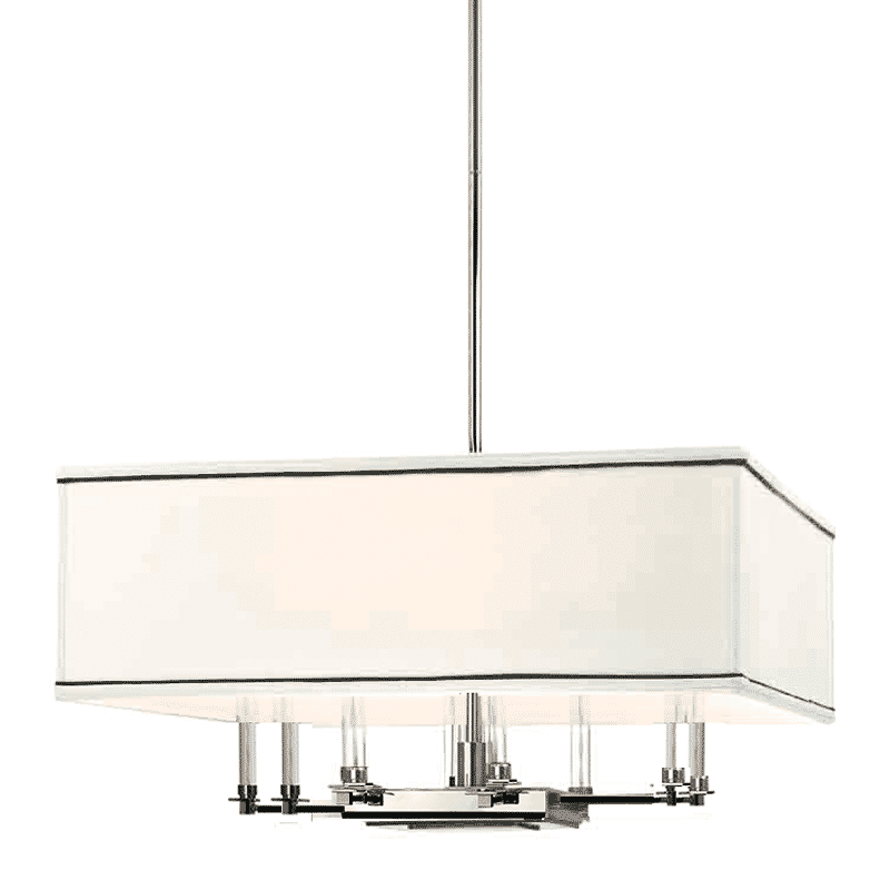 Hudson Valley Collins 8-Light Chandelier in Polished Nickel