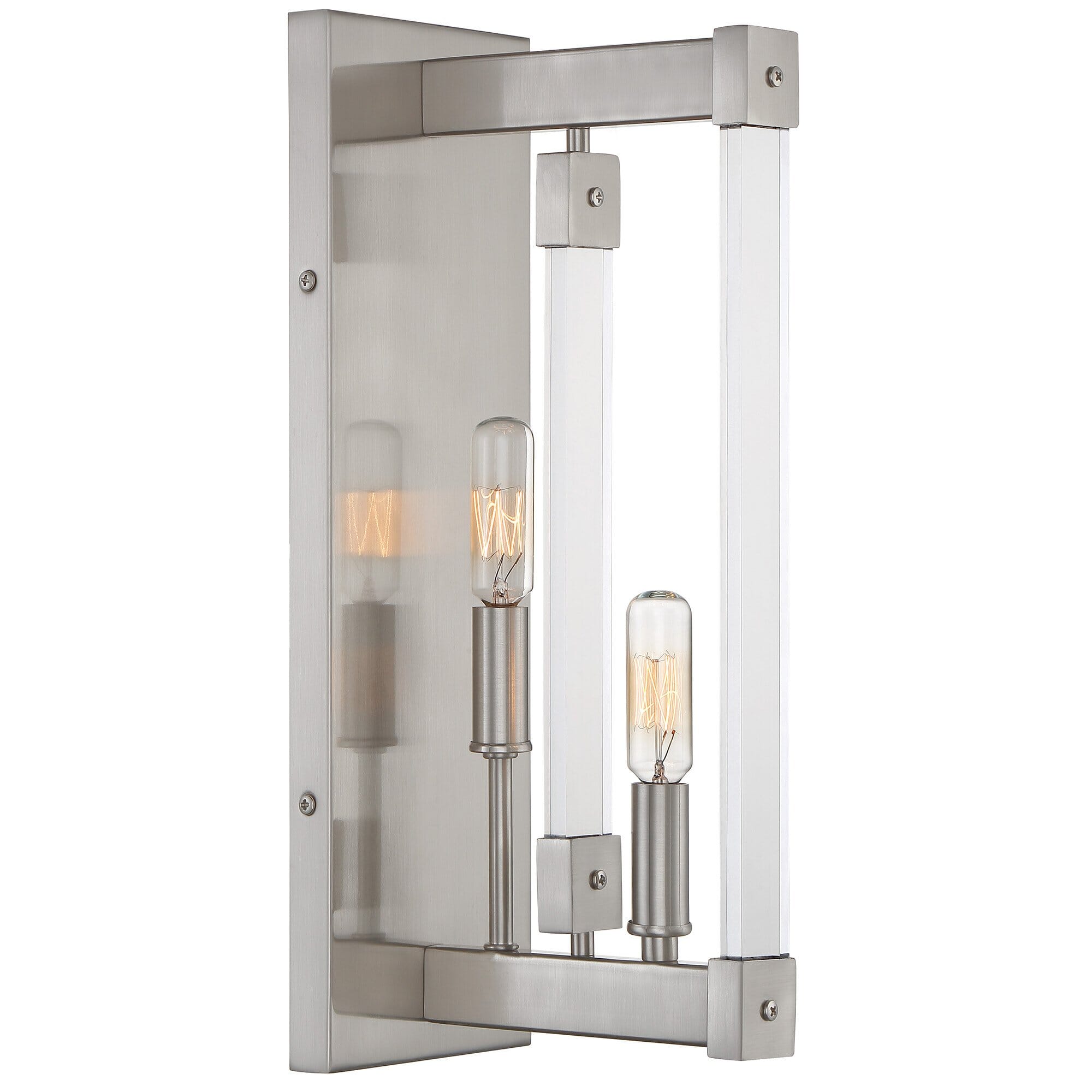 Varaluz Halcyon 2-Light 16" Wall Sconce in Satin Nickel