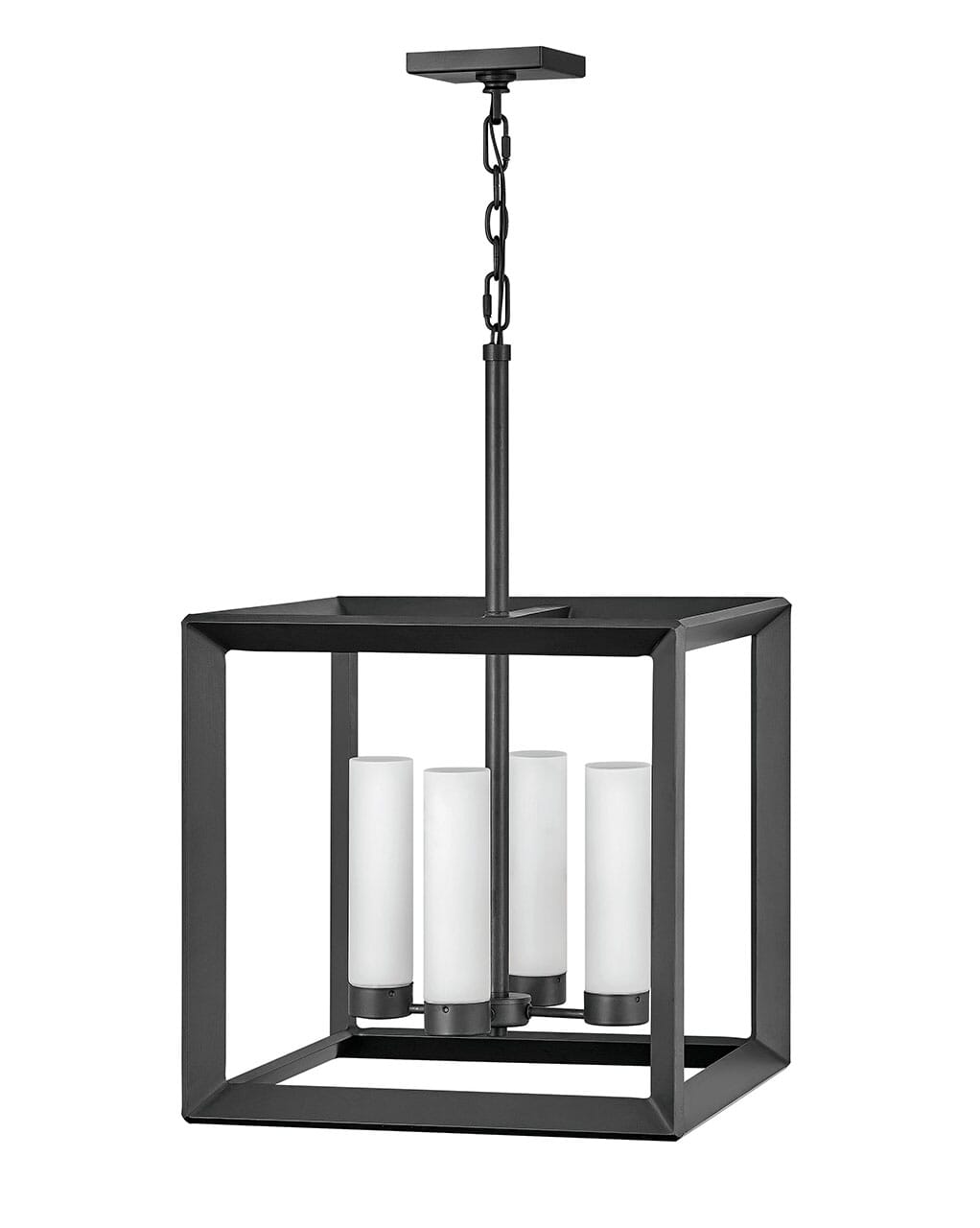 Hinkley Rhodes 4-Light Outdoor Hanging Light in Brushed Graphite