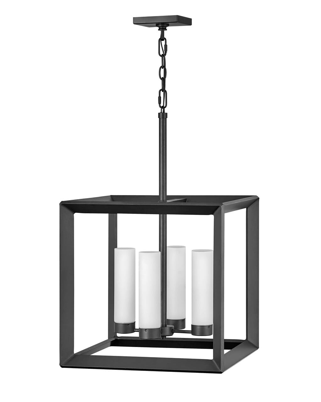 Hinkley Rhodes 4-Light Outdoor Hanging Light in Brushed Graphite