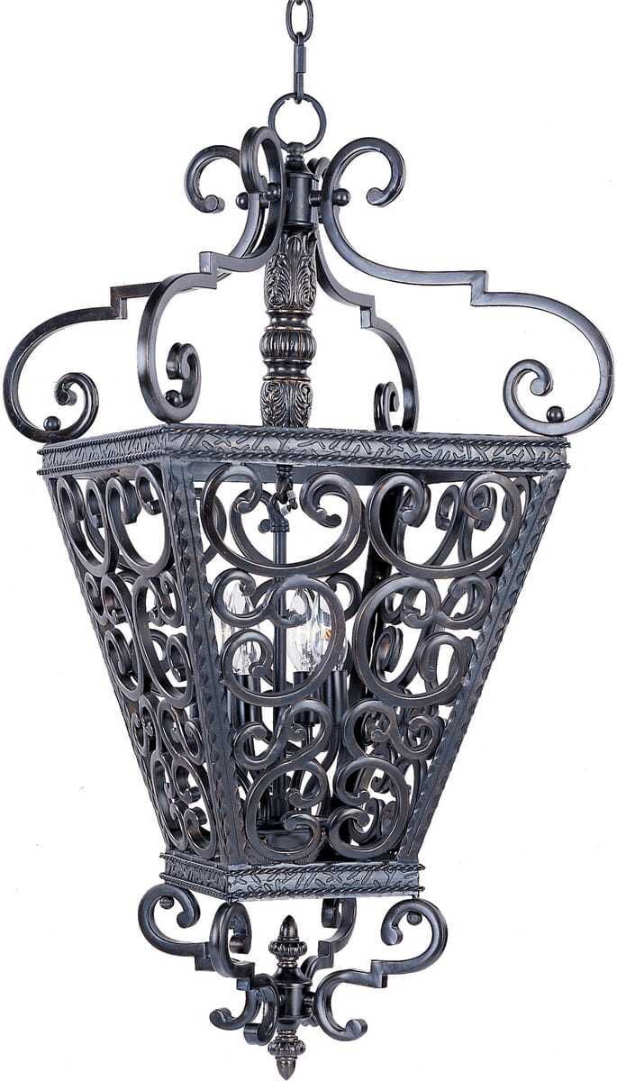 Maxim Lighting Southern 22" 4-Light Entry Foyer Pendant in Kentucky Bronze