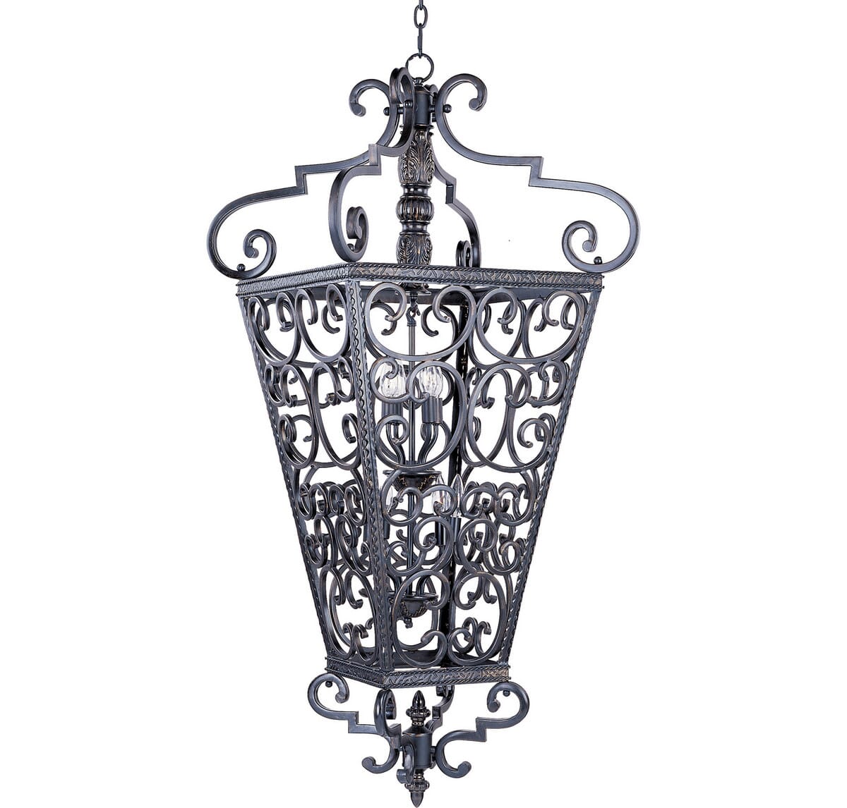 Maxim Lighting Southern 31' 8-Light Entry Foyer Pendant in Kentucky Bronze