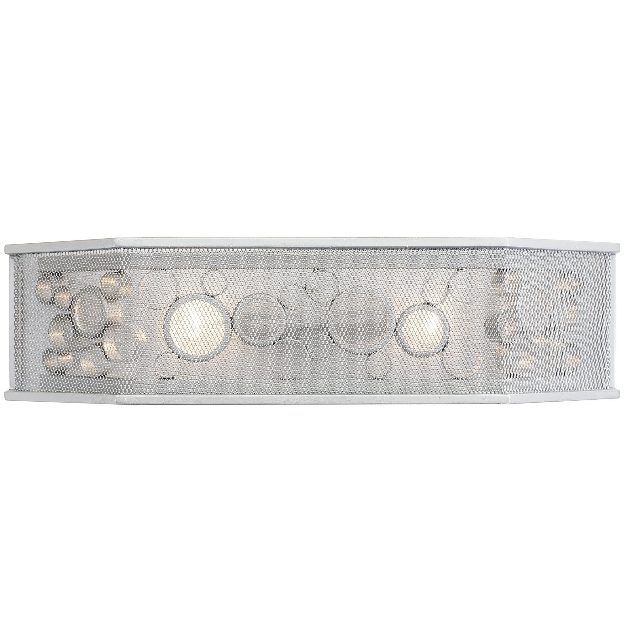 Varaluz Fascination 2-Light 6" Bathroom Vanity Light in Metallic Silver