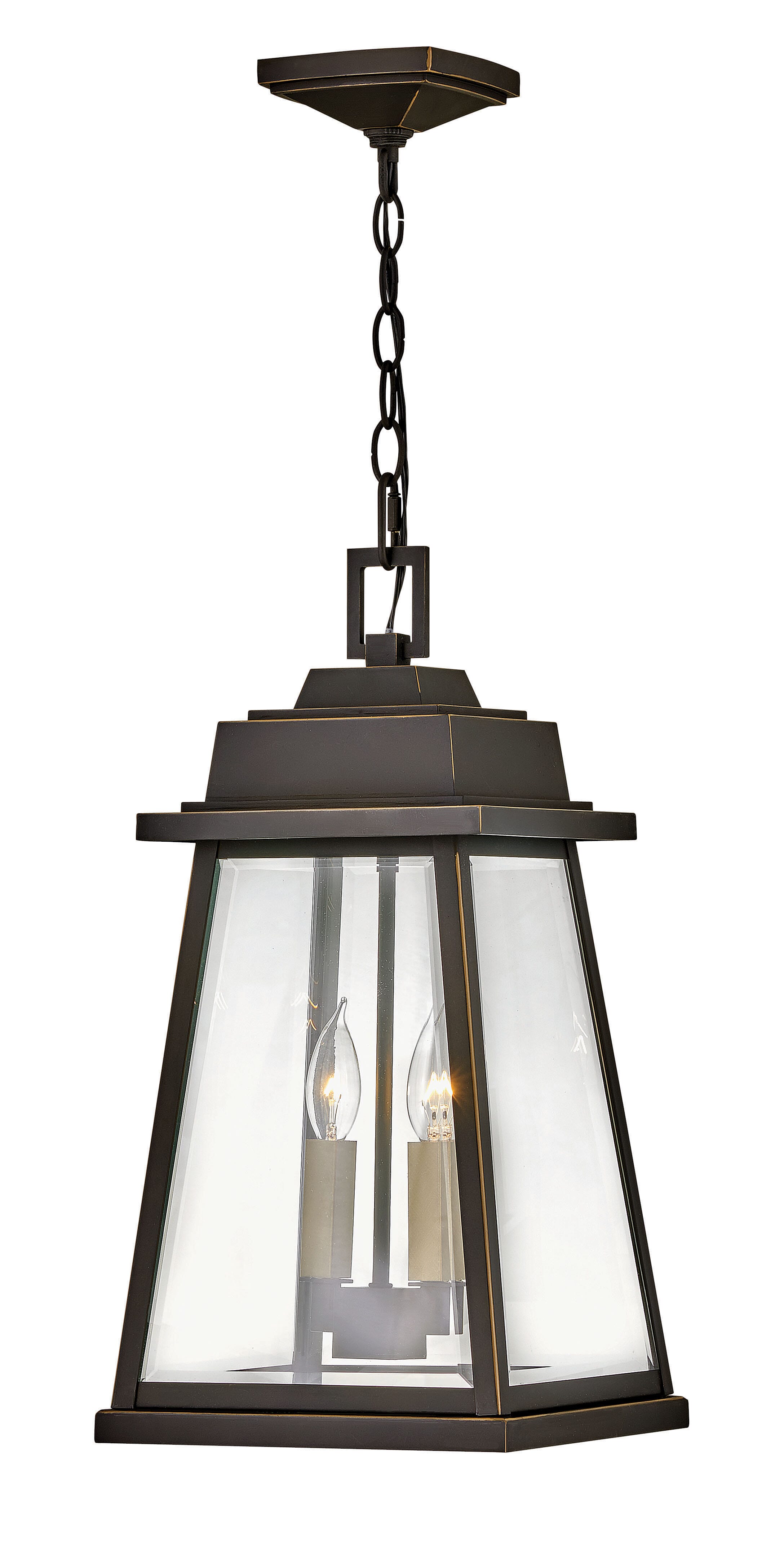 Hinkley Bainbridge 2-Light Outdoor Hanging Light in Oil Rubbed Bronze