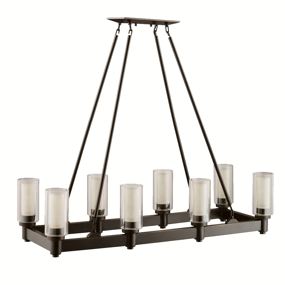 Kichler Circolo 8-Light 36" Chandelier in Olde Bronze