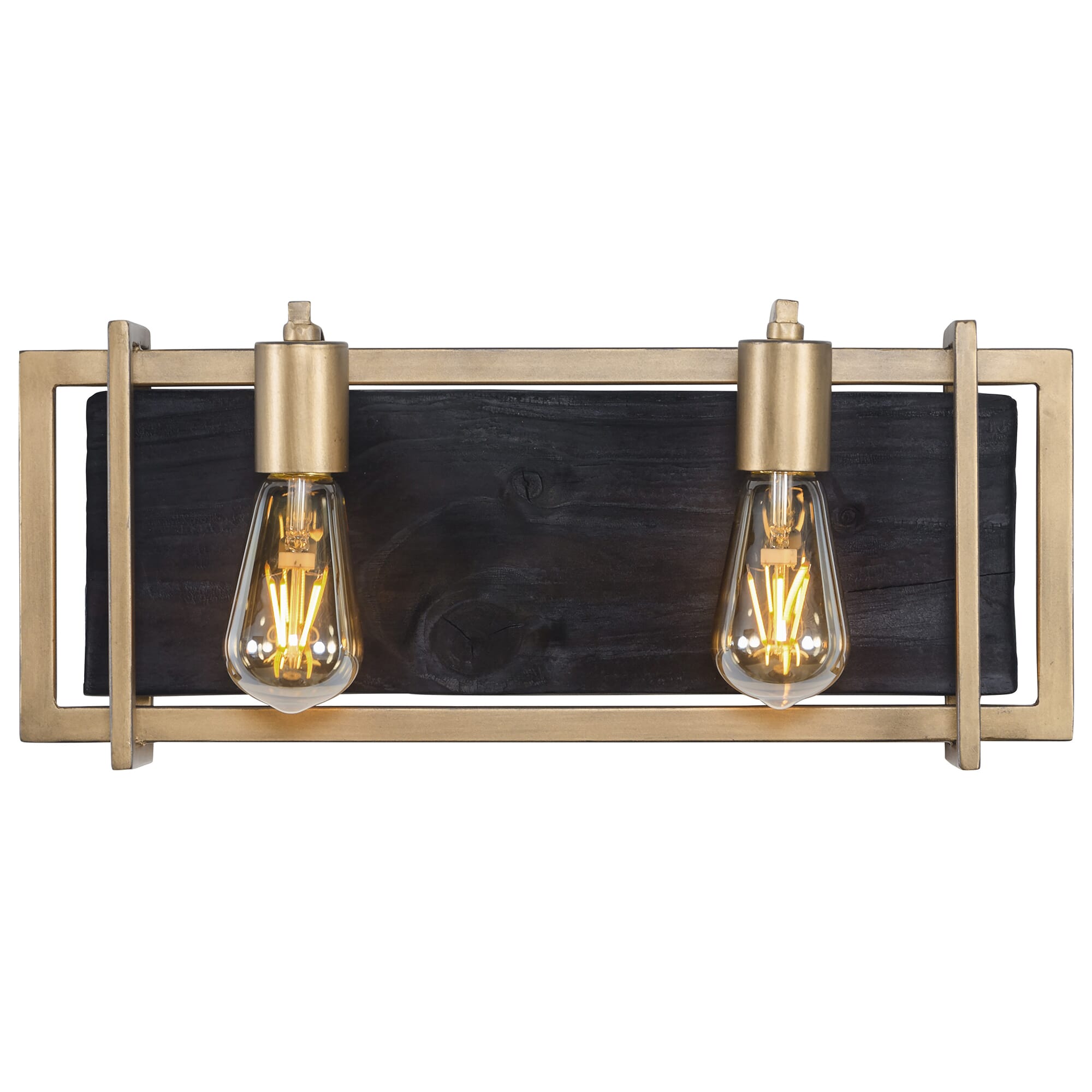 Varaluz Madeira 2-Light 8" Bathroom Vanity Light in Rustic Gold and Madeira