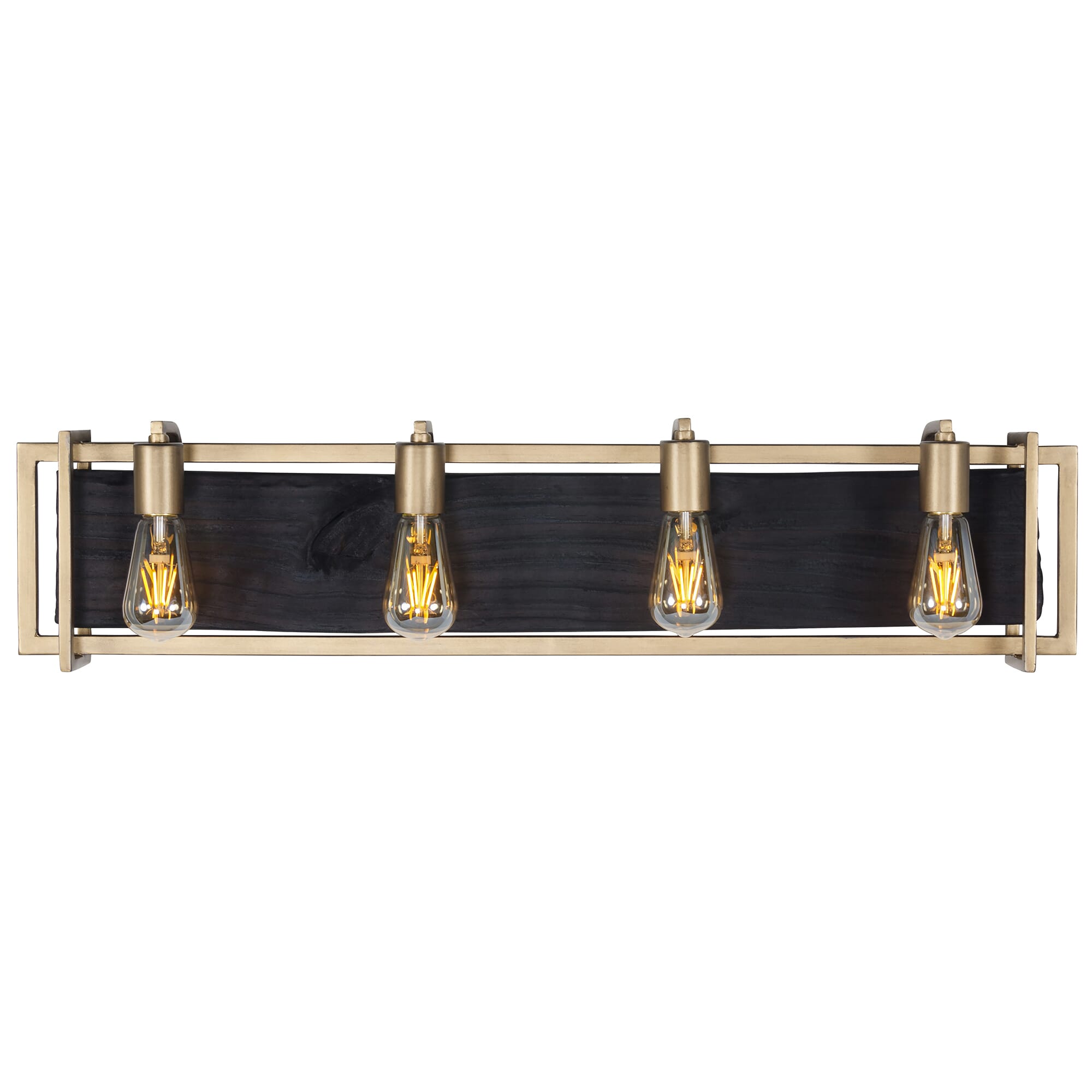 Varaluz Madeira 4-Light 8" Bathroom Vanity Light in Rustic Gold and Madeira