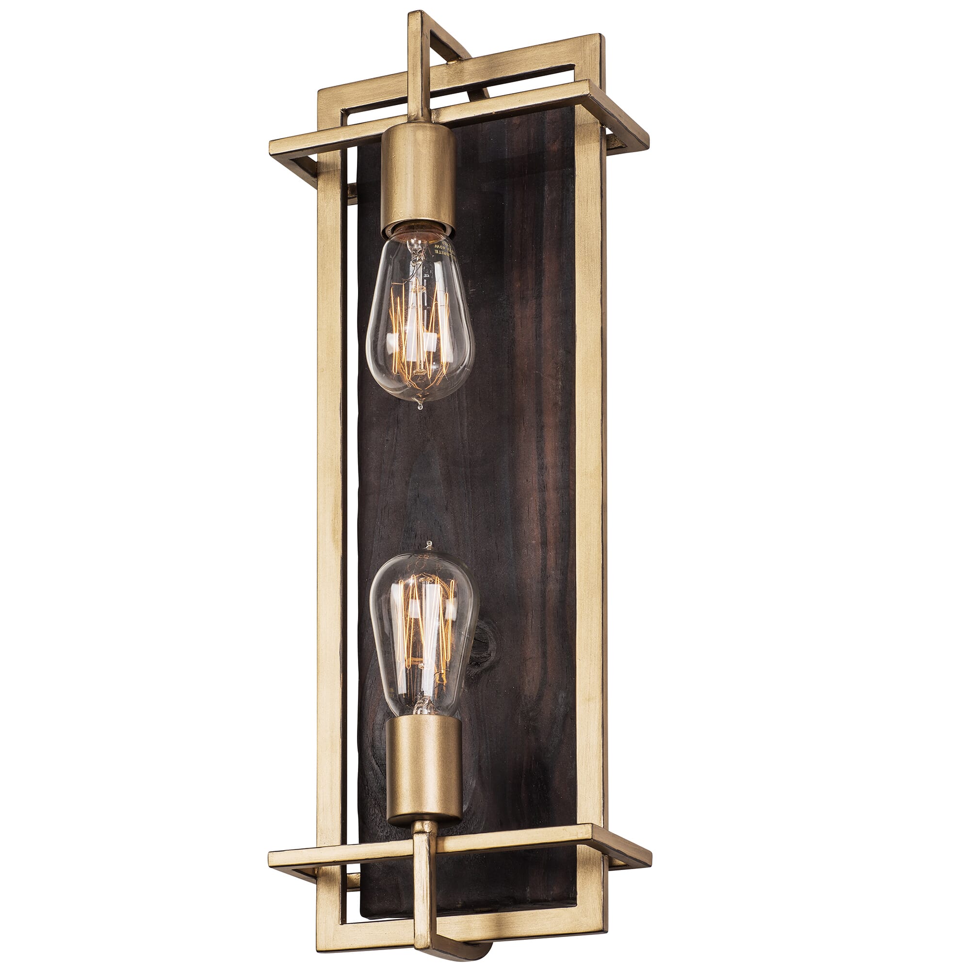 Varaluz Madeira 2-Light 8" Wall Sconce in Rustic Gold and Madeira