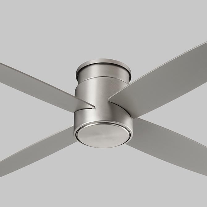 Oxygen Oslo Hugger 52" Indoor Flush Mount Ceiling Fan in Satin Nickel