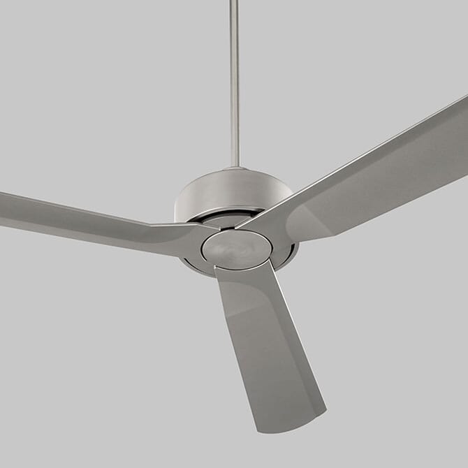 Oxygen Solis Outdoor Ceiling Fan in Satin Nickel