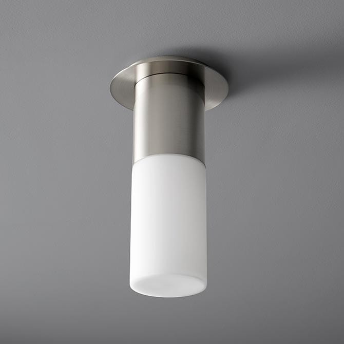 Oxygen Pilar Ceiling Light in Satin Nickel