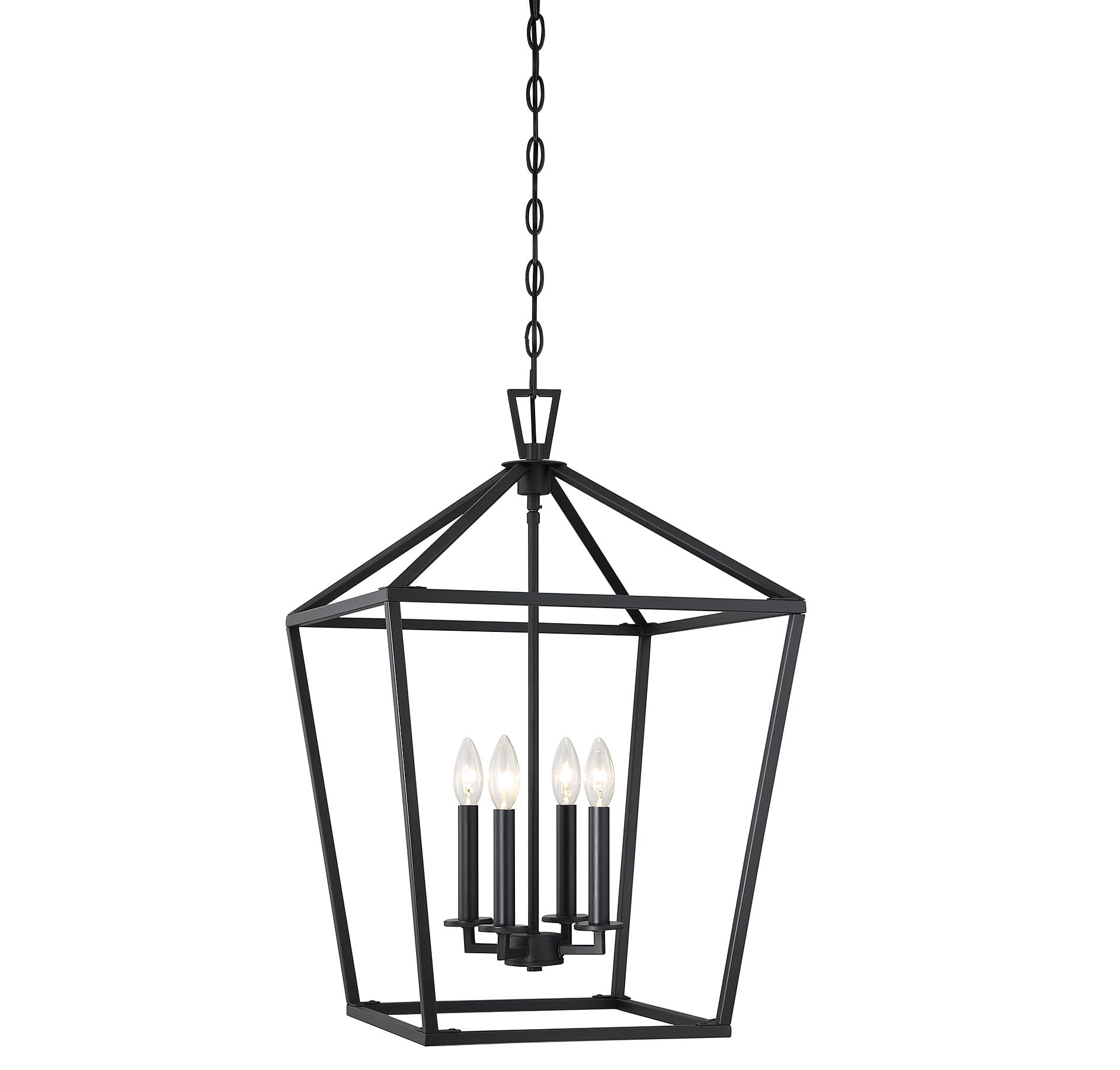 Trade Winds Falmouth 4-Light Pendant in Black