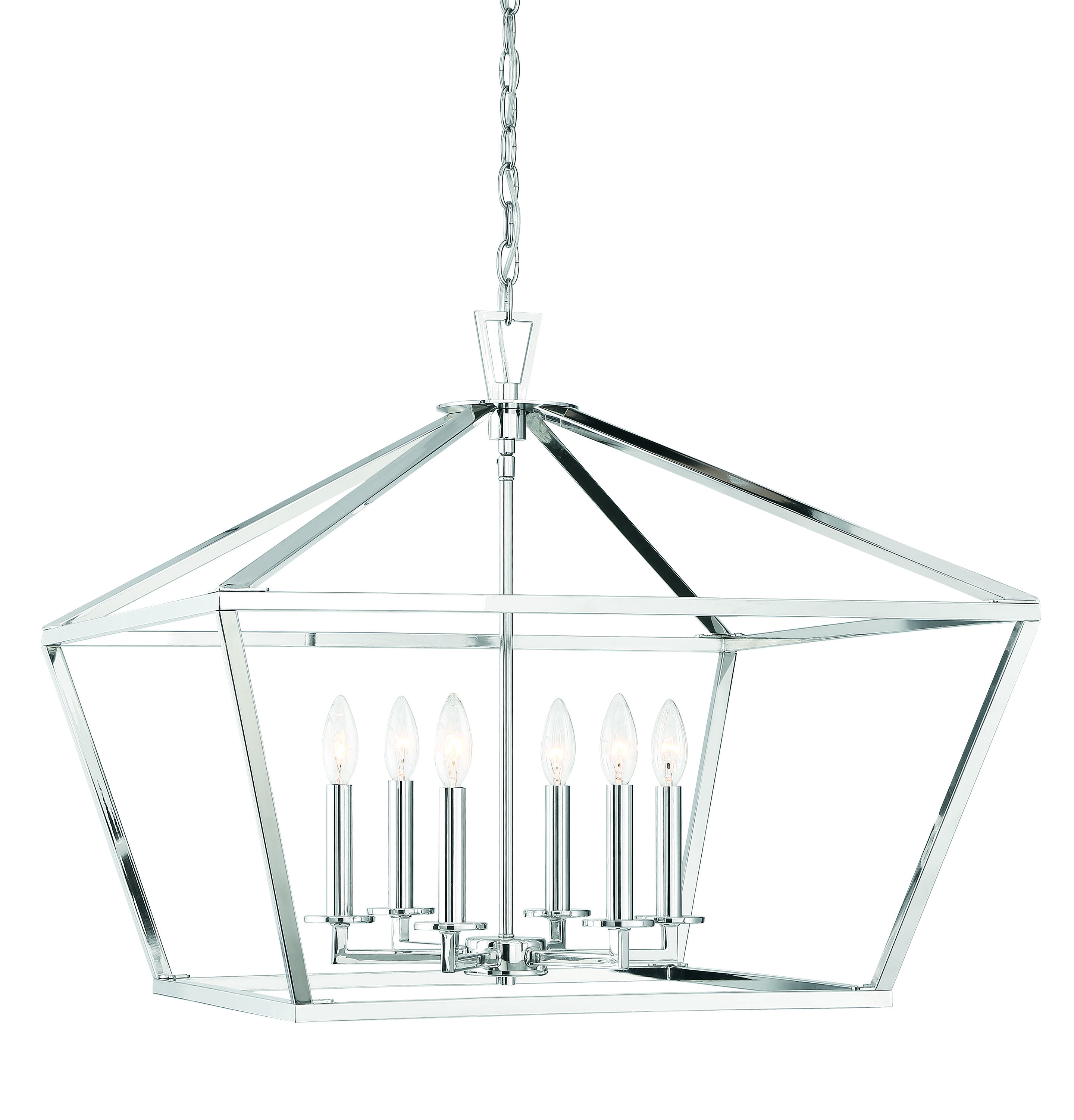 Savoy House Townsend 6-Light Foyer Light in Polished Nickel