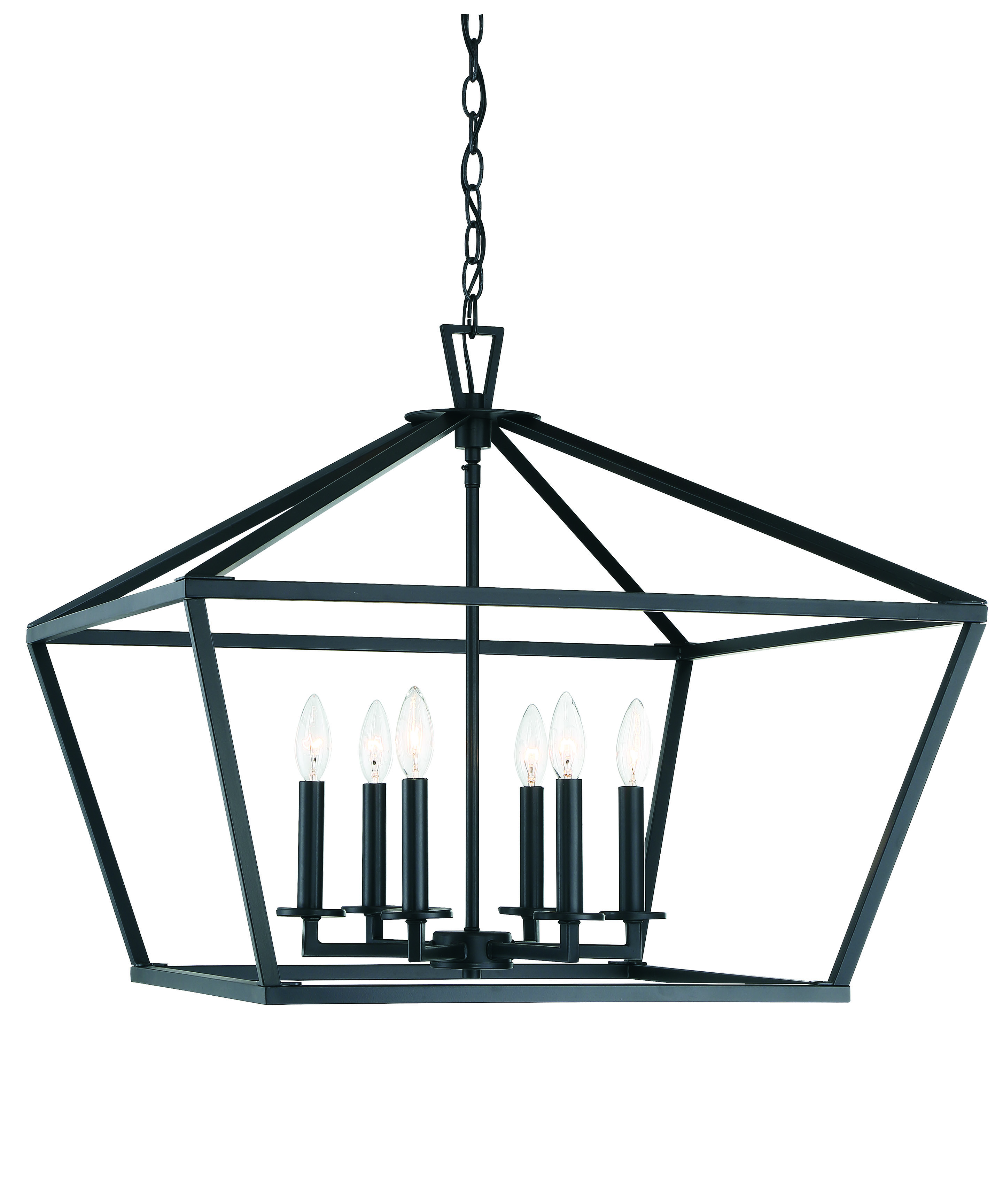 Savoy House Townsend 6-Light Foyer Light in Matte Black