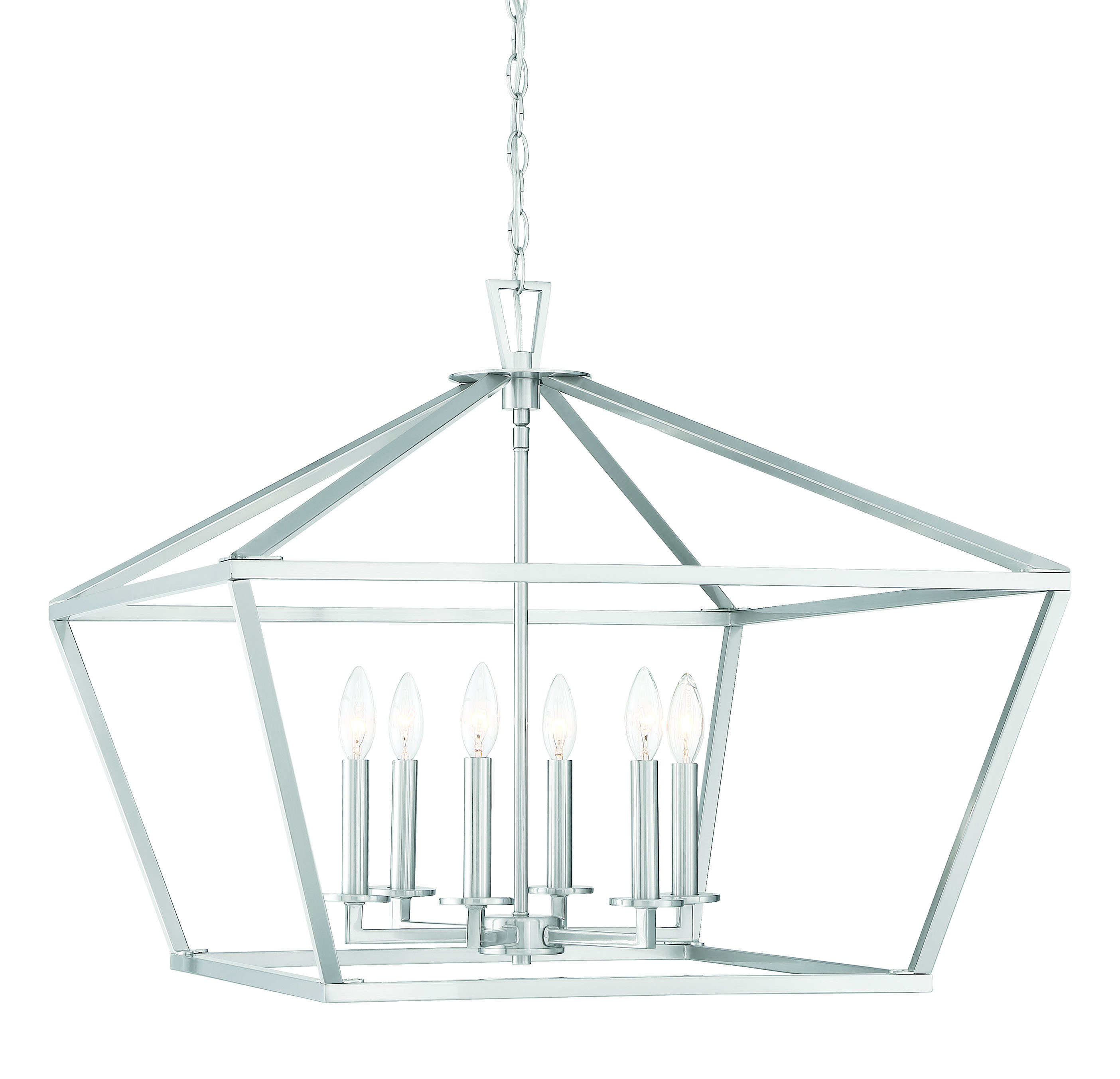 Savoy House Townsend 6-Light Foyer Light in Satin Nickel