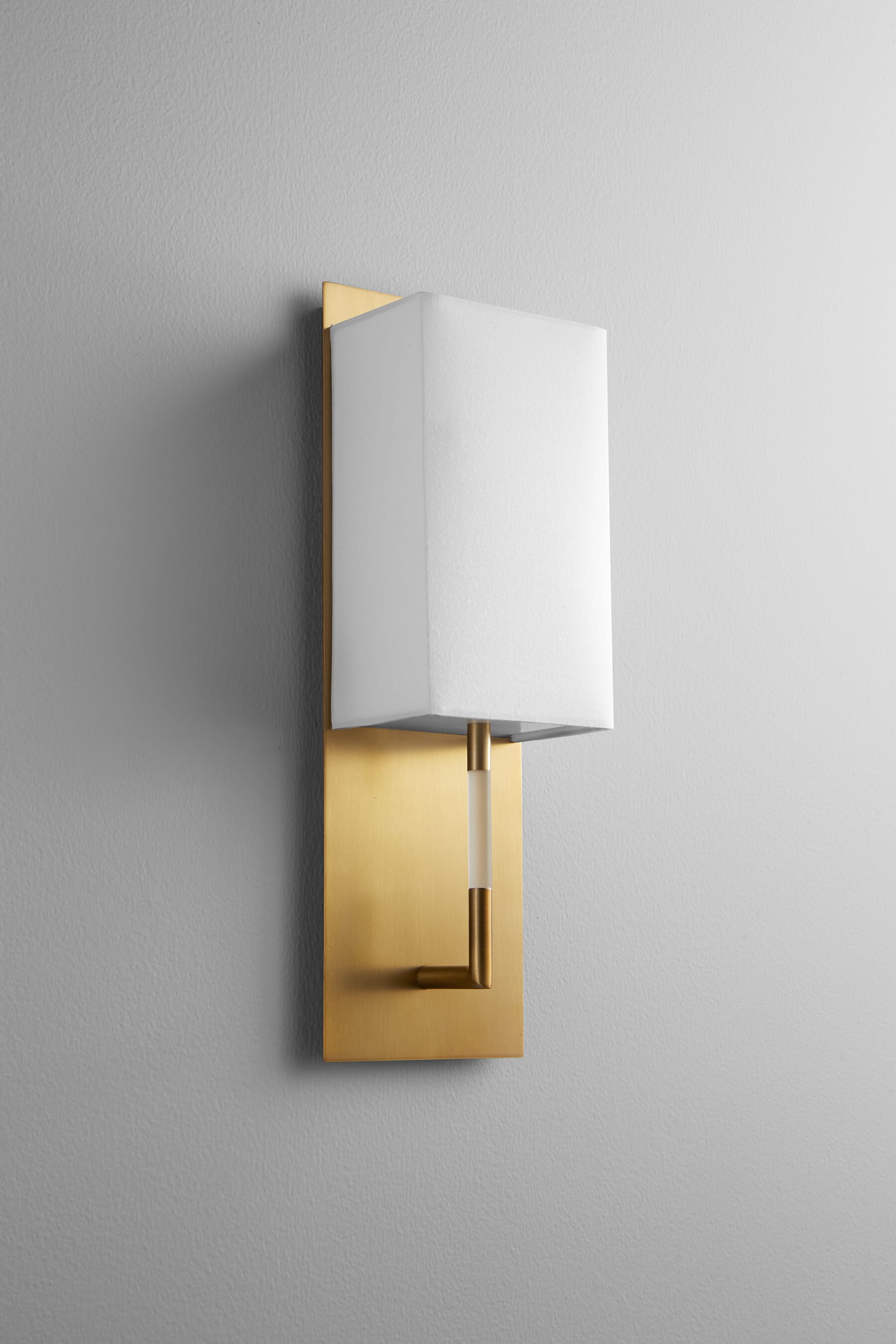 Oxygen Epoch Wall Sconce in Aged Brass