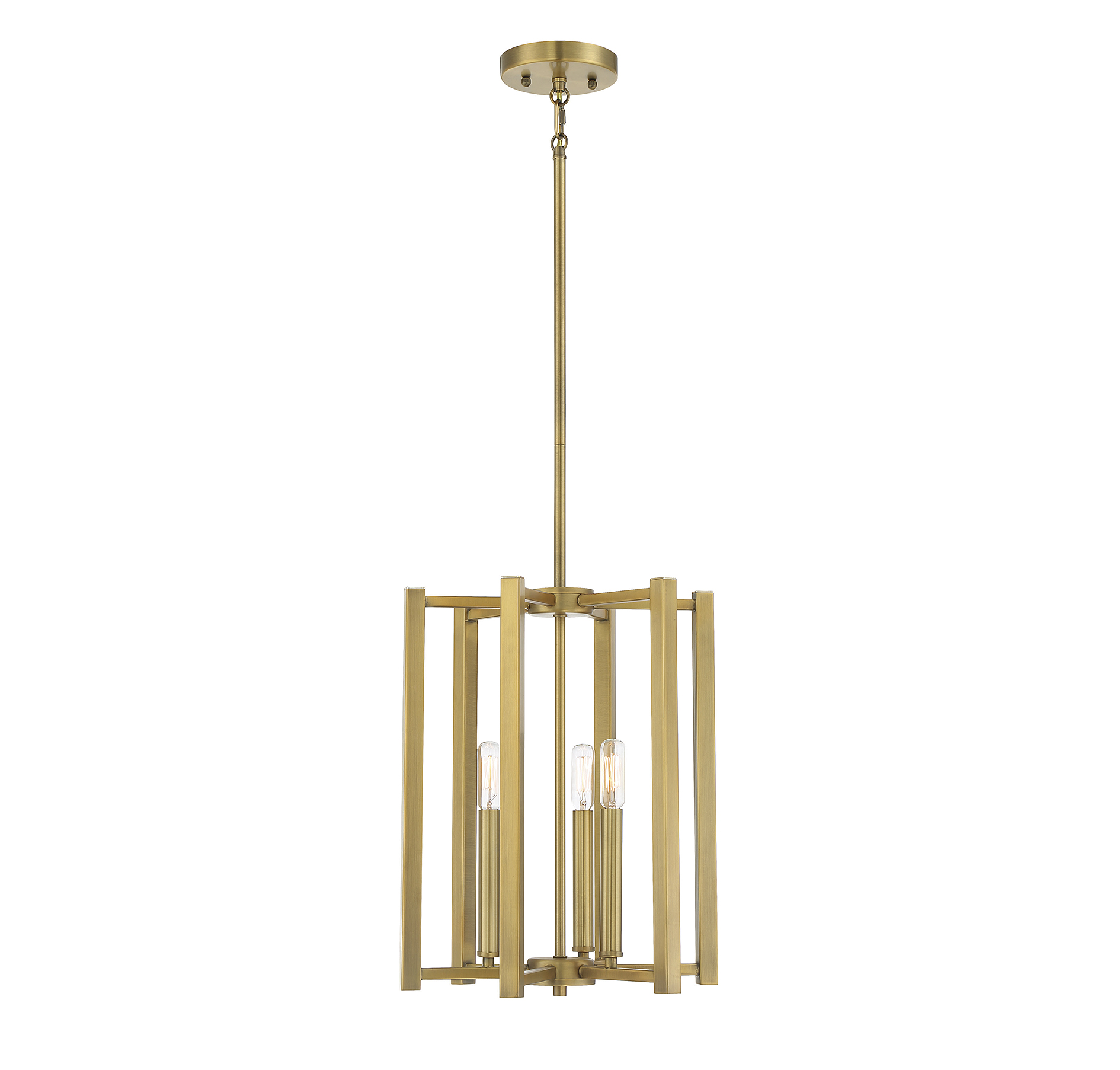 Savoy House Benson 3-Light Pendant Light in Warm Brass