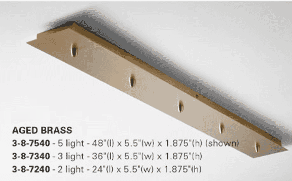 Oxygen Canopy Kit in Aged Brass